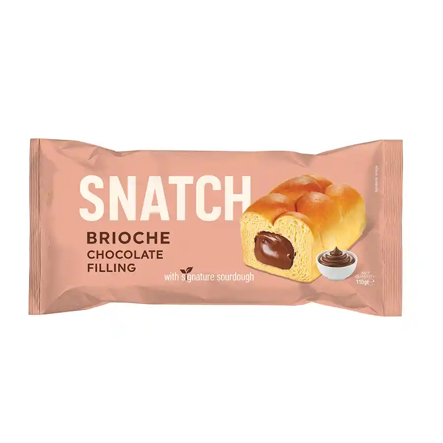 Snatch Τσουρέκι Μπριός Με Γέμιση Κρέμα Σοκολάτα & Προζύμι 28% 110γρ.