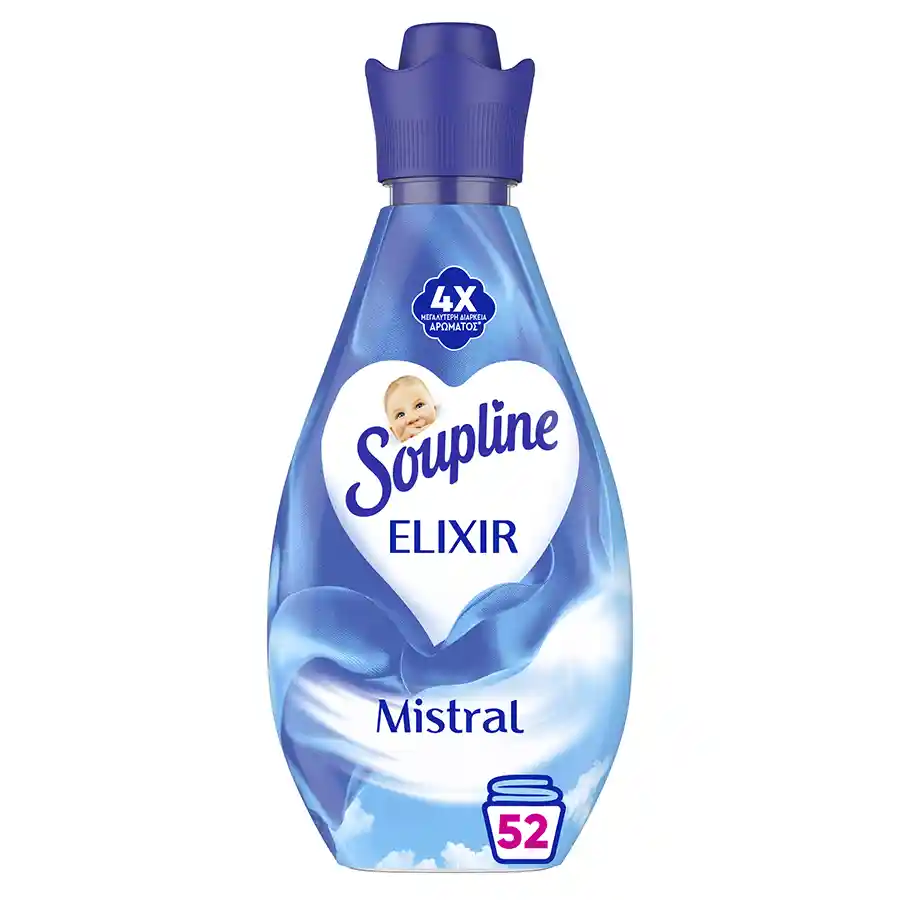Soupline Elixir Συμπυκνωμένο Μαλακτικό Ρούχων Mistral 52mez. 730ml.