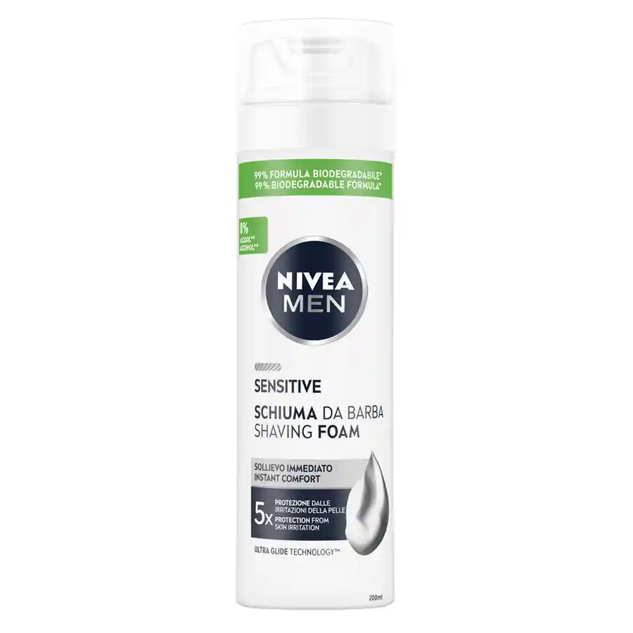 Nivea Men Αφρός Ξυρίσματος Sensitive 200ml.