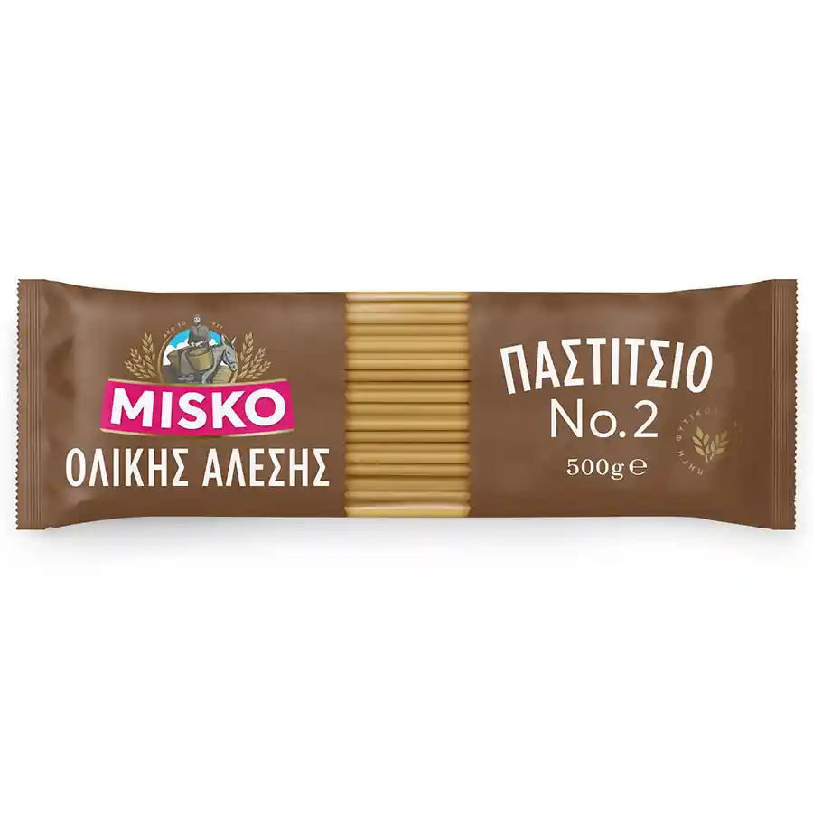 Misko Μακαρόνια Για Παστίτσιο Ολικής Άλεσης Νο2 500γρ.