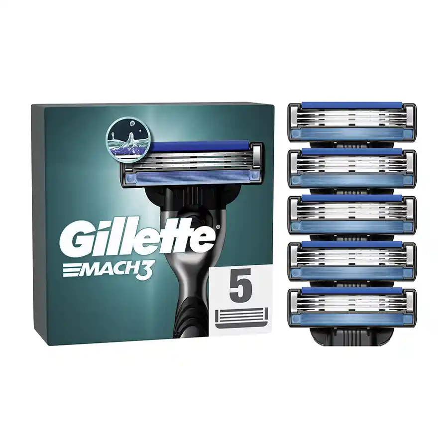 Gillette Mach3 Ανταλλακτικές Κεφαλές 5τεμ.