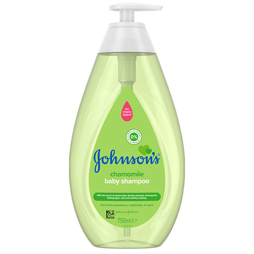 Johnson's Baby Σαμπουάν Χαμομήλι Με Αντλία 750ml.