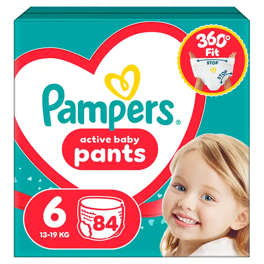 Pampers Pants Πάνες Βρακάκι No6 (13-19kg.) Mega Pack 84τεμ.