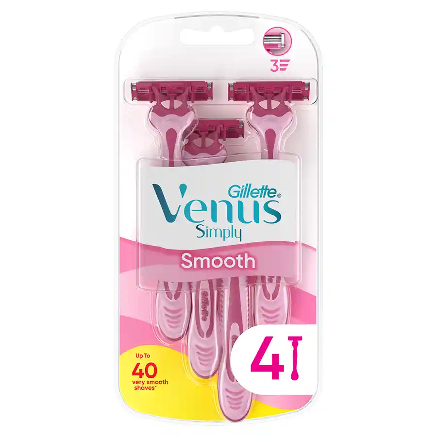 Gillette Venus Simply 3 Ξυραφάκι Μιας Χρήσης 4τεμ.