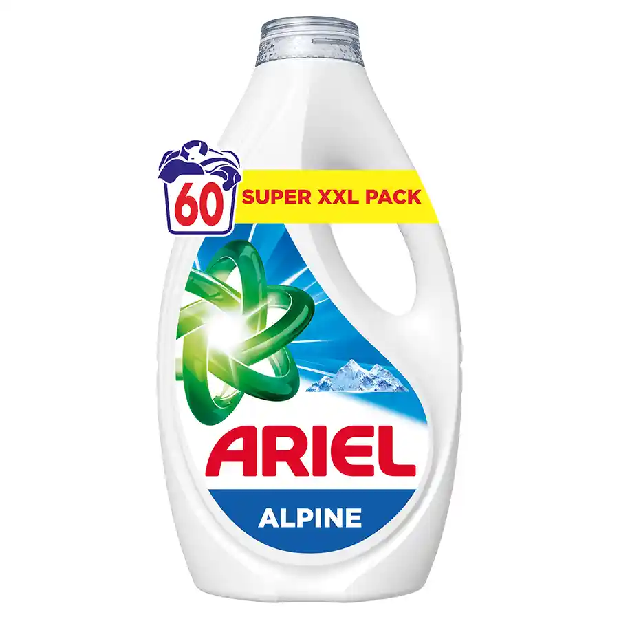 Ariel Υγρό Απορρυπαντικό Πλυντηρίου Ρούχων Alpine 60mez. 2,7lt.