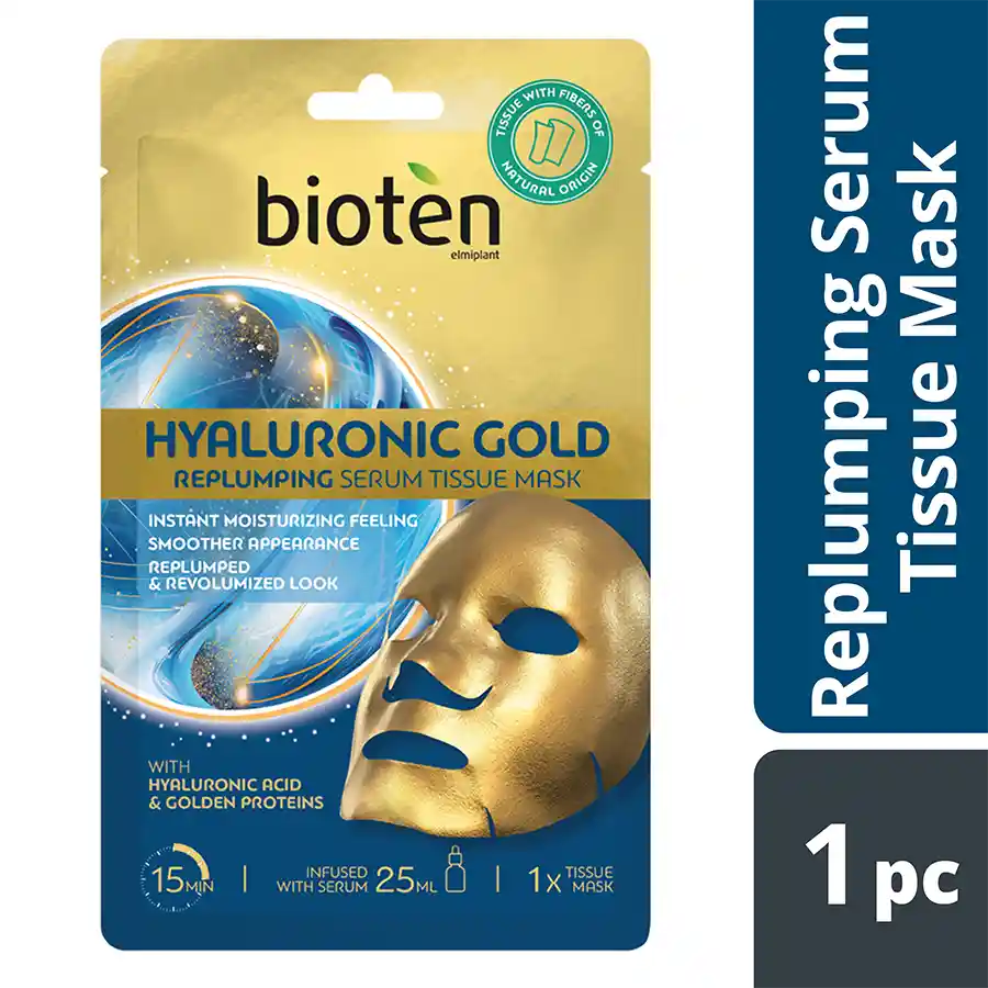 Bioten Hyaluronic Gold Tissue Μάσκα Προσώπου 25ml.