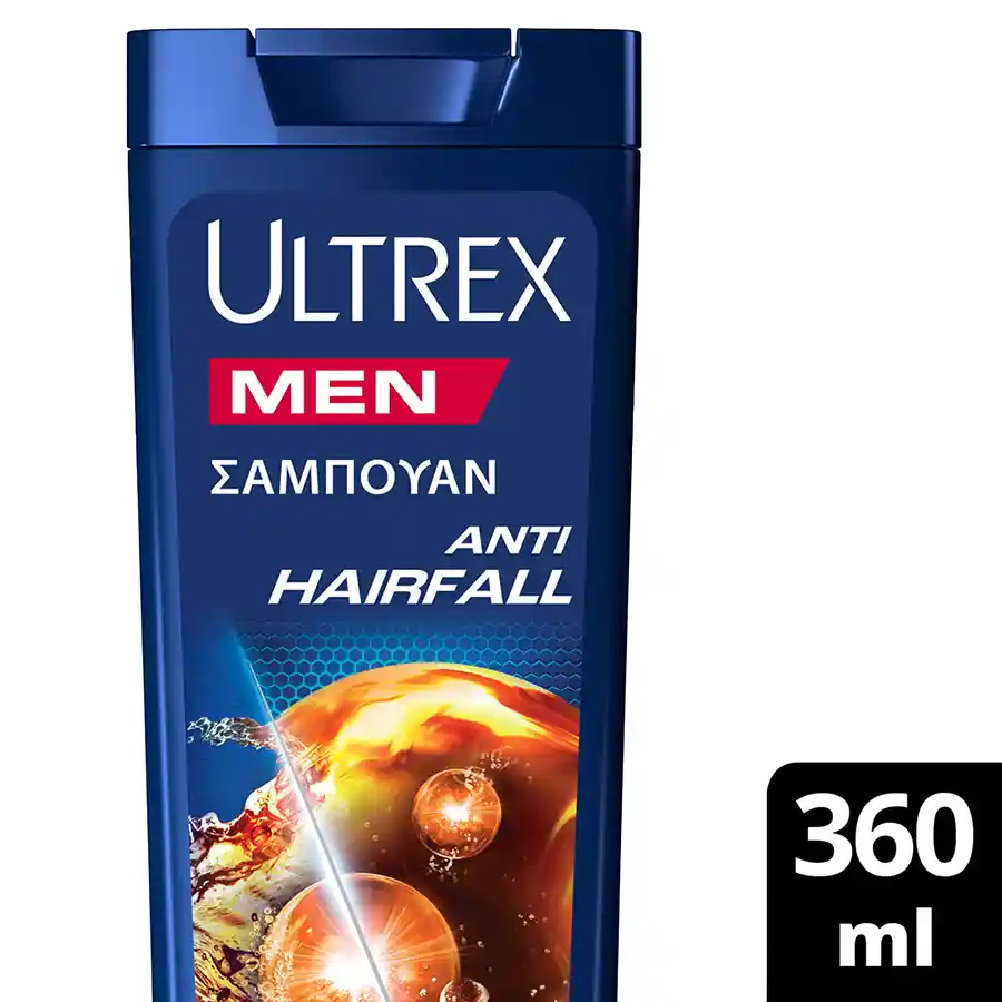 Ultrex Men Σαμπουάν Anti Hair Fall Για Αδύναμα Μαλλιά 360ml.