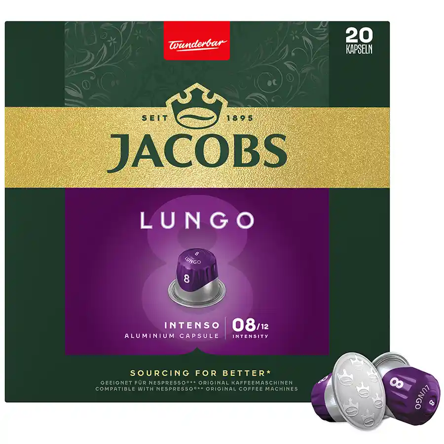 Jacobs Καφές Espresso Lungo Ιntenso Σε Κάψουλες 20τεμ. 104γρ.