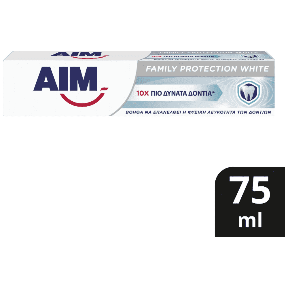 Aim Family Protect White Οδοντόκρεμα 75ml