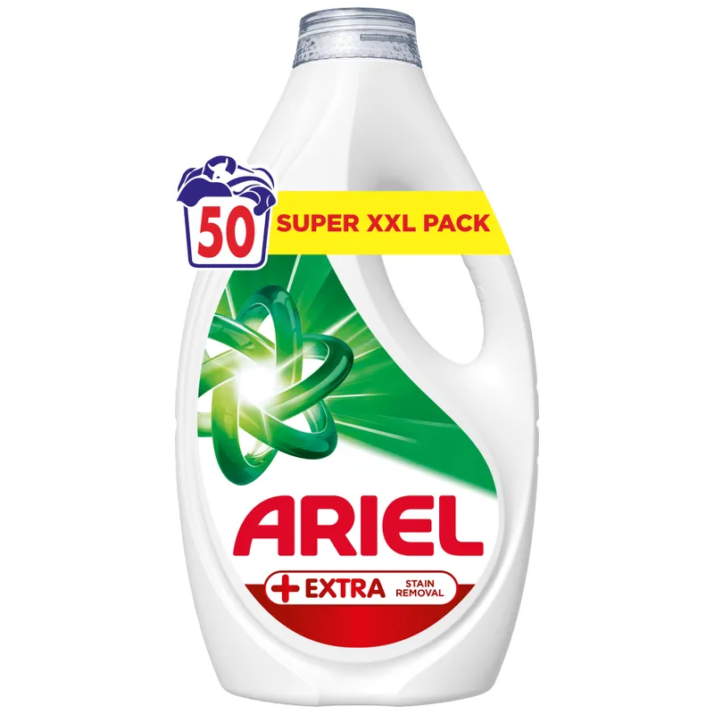Αriel Απορρυπαντικό Πλυντηρίου Ρούχων Υγρό Extra Stain Removal 50μεζ