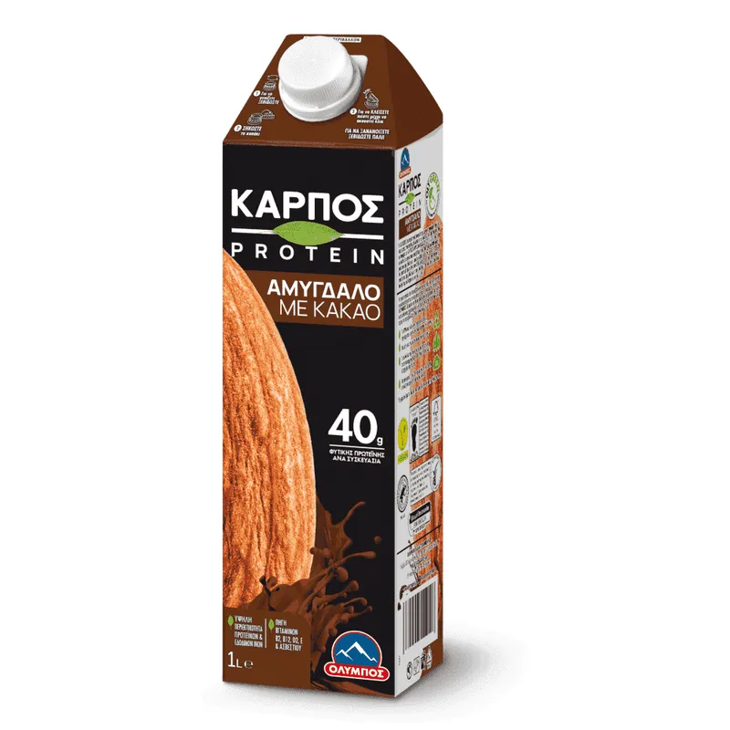 Όλυμπος Καρπός Αμύγδαλο Κακάο Protein 1lt