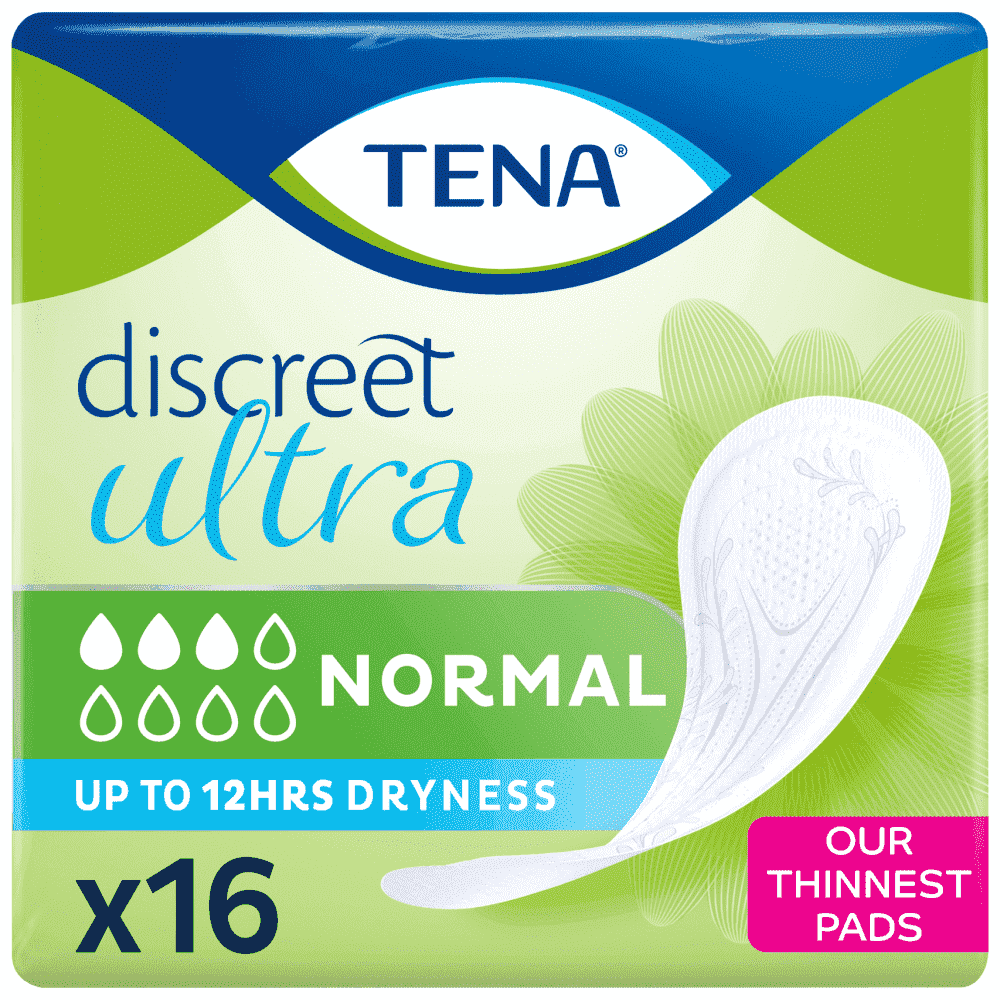 Tena Discreet Ultra Normal Σερβιέτες Ακράτειας 16τεμ