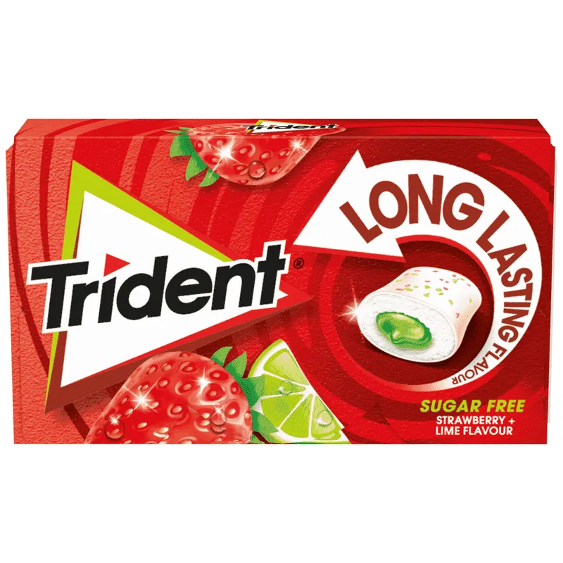 Trident Splash Τσίχλα Φράουλα-Lime 16τεμ