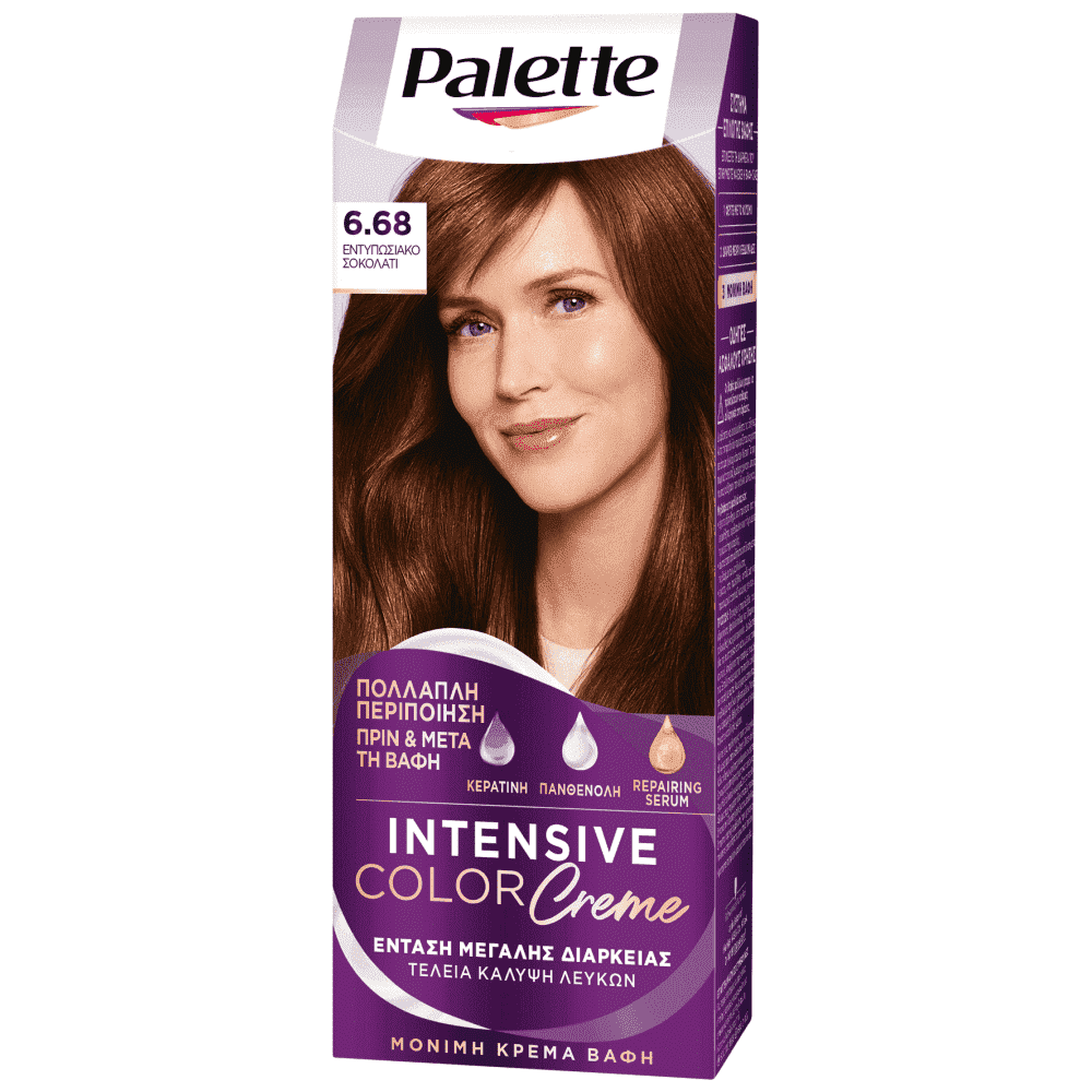 Palette Κρέμα Βαφή Μαλλιών Ν6.68 Σοκολατί