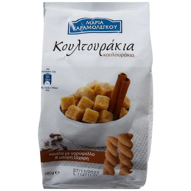 Κουλτουράκι Κανέλα Γαρύφαλλο Μαύρη Ζάχαρη 180gr