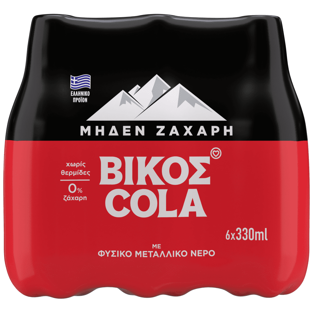 Βίκος Cola Zero 330ml 6τεμ