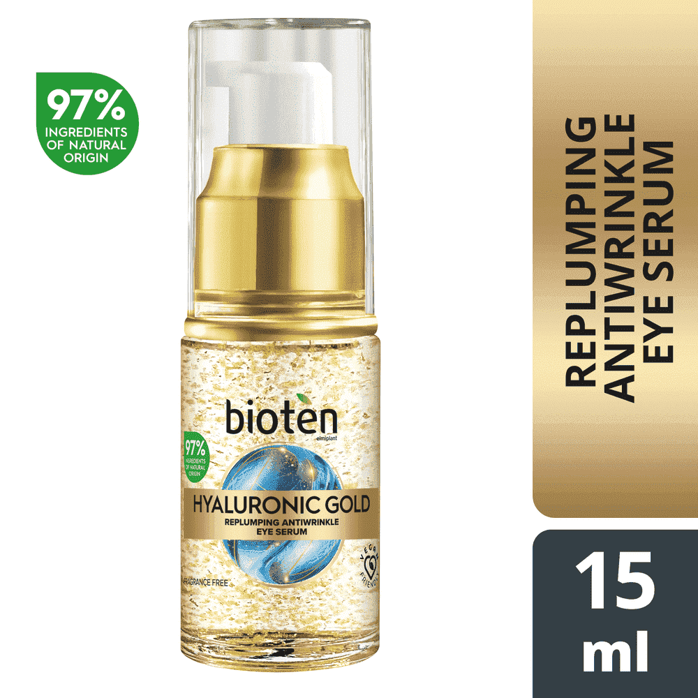 Bioten Eye Serum Hyalurοnic Gold 15ml 97% Natural