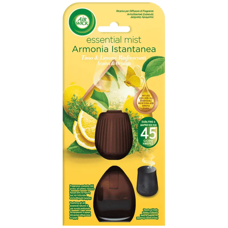 Airwick Essential Mist Αποσμητικό Χώρου Λεμόνι & Θυμάρι 20ml