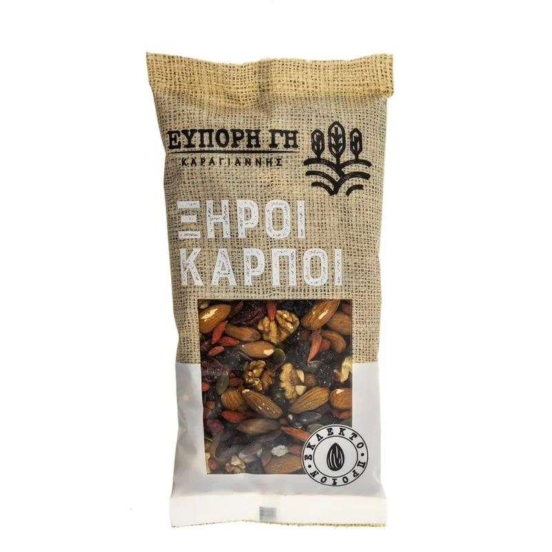 Εύπορη Γη Mix Ξηρών Καρπών Κράνμπερι Σταφίδα Φάκελος 250gr