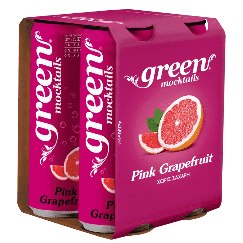 Green Mocktail Pink Grapefruit 4x330ml