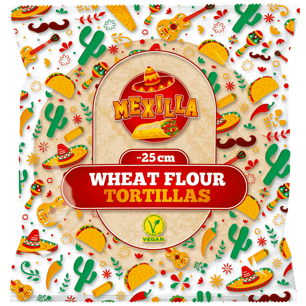 Mexilla Τορτίγια Σίτου 25cm 6 τεμ 360gr