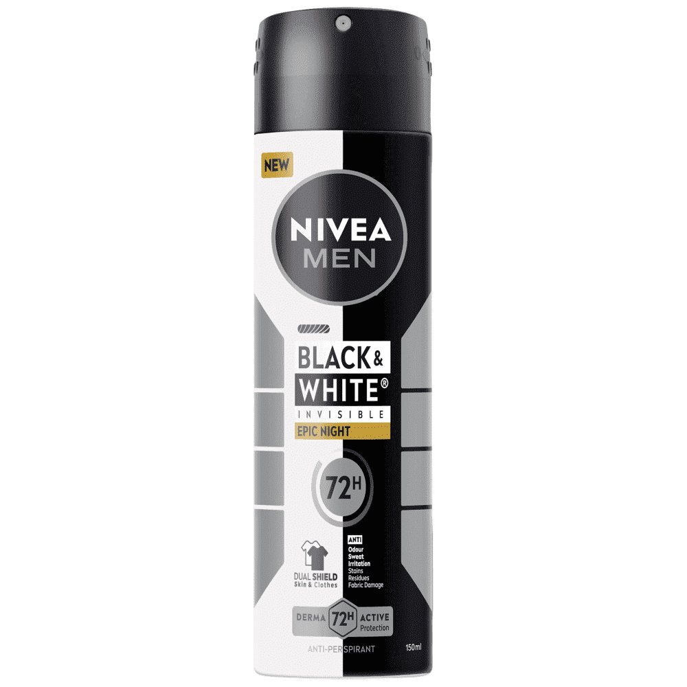 Nivea Men Αποσμητικό Σώματος Σπρέι Black & White Night 150ml