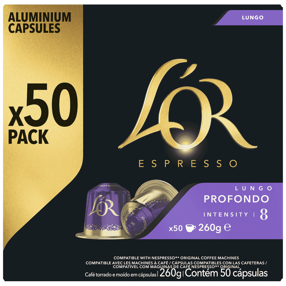 L'OR Lungo Profondo Intensity 8 Κάψουλες 50τεμ 260gr