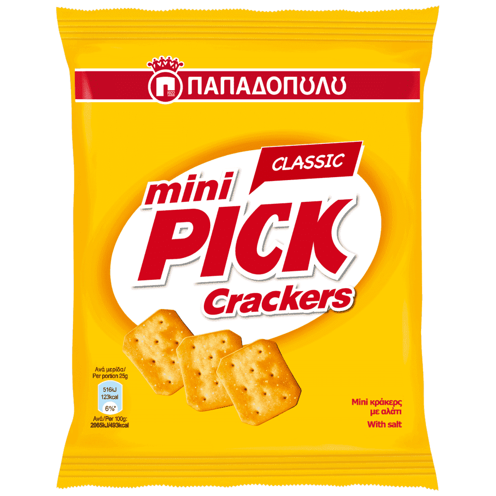 Παπαδοπούλου Mini Pick Crackers Κλασικα 70gr