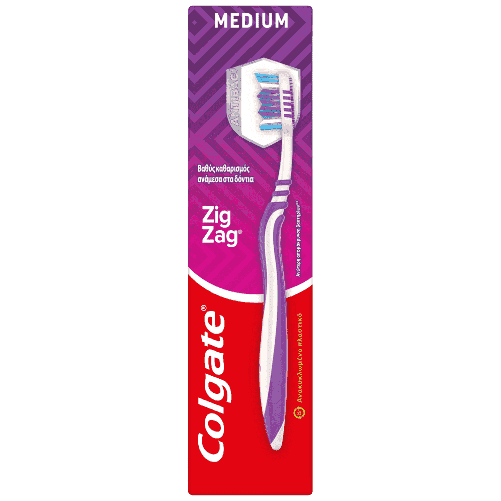 Colgate Zig Zag Medium Οδοντόβουρτσα 1τεμ