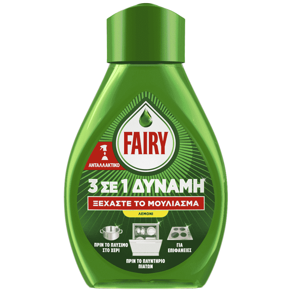 Fairy Power Υγρό Πιάτων Σπρέυ Λεμόνι Ανταλλακτικό 500ml