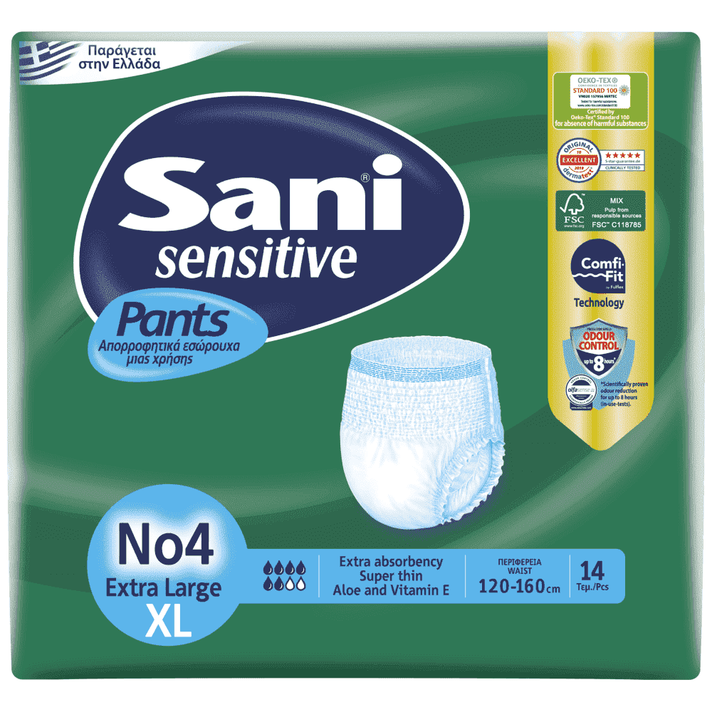 Sani Pants Εσώρουχα Ακράτειας Ν.4 Extra Large 14τεμ