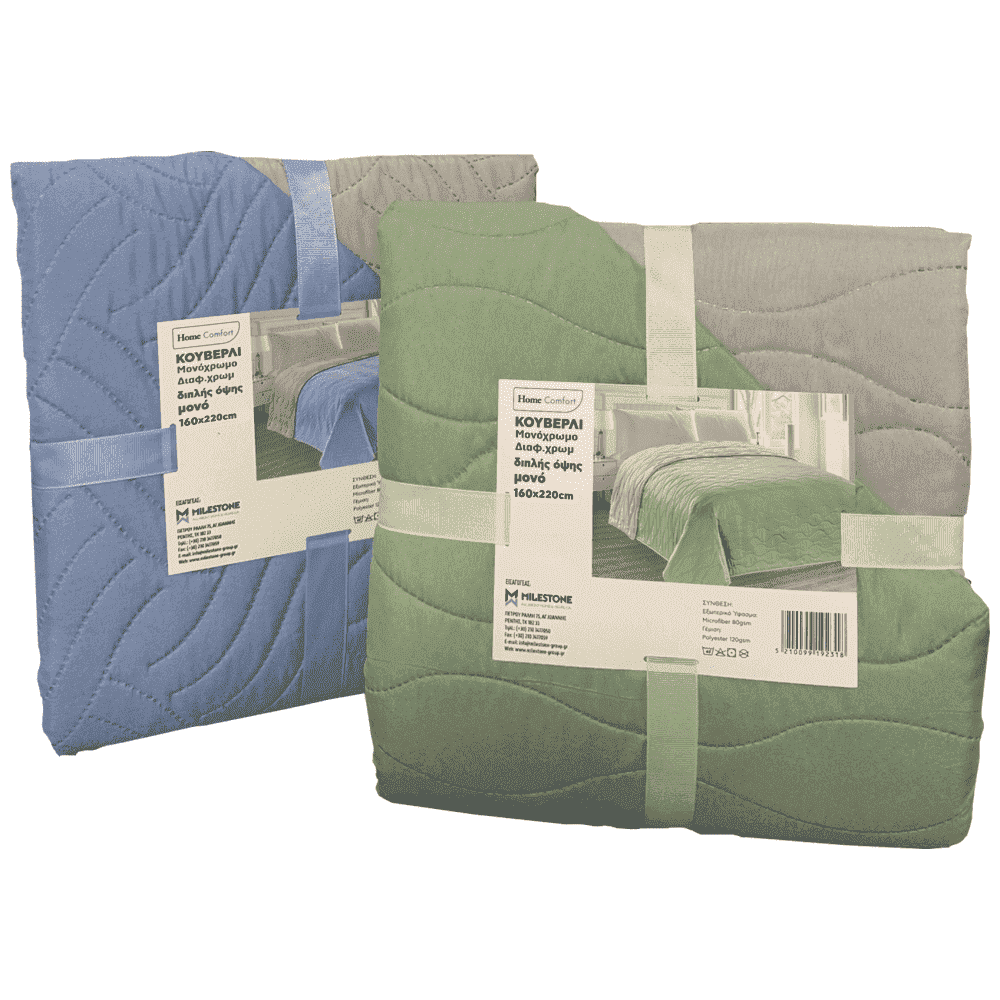 Home Comfort Κουβερλί Μονόχρωμο Διάφορα Χρώματα 1360x220cm