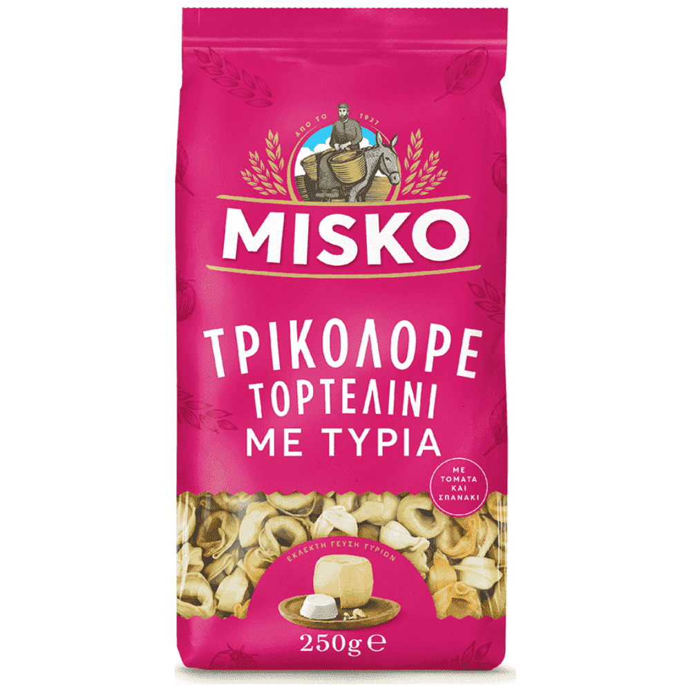 Misko Tortellini Τρικολόρε Με Τυρί 250gr