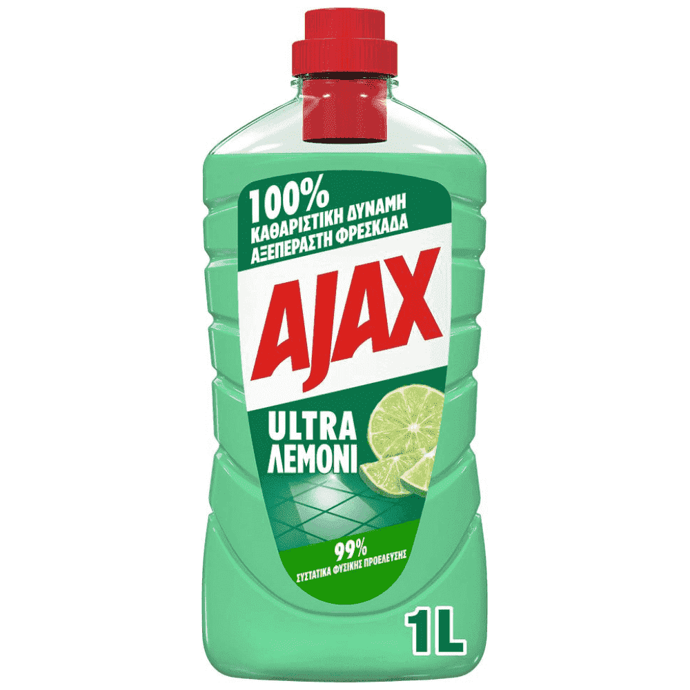 Ajax Ultra Λεμόνι Καθαριστικό Πατώματος 1000ml