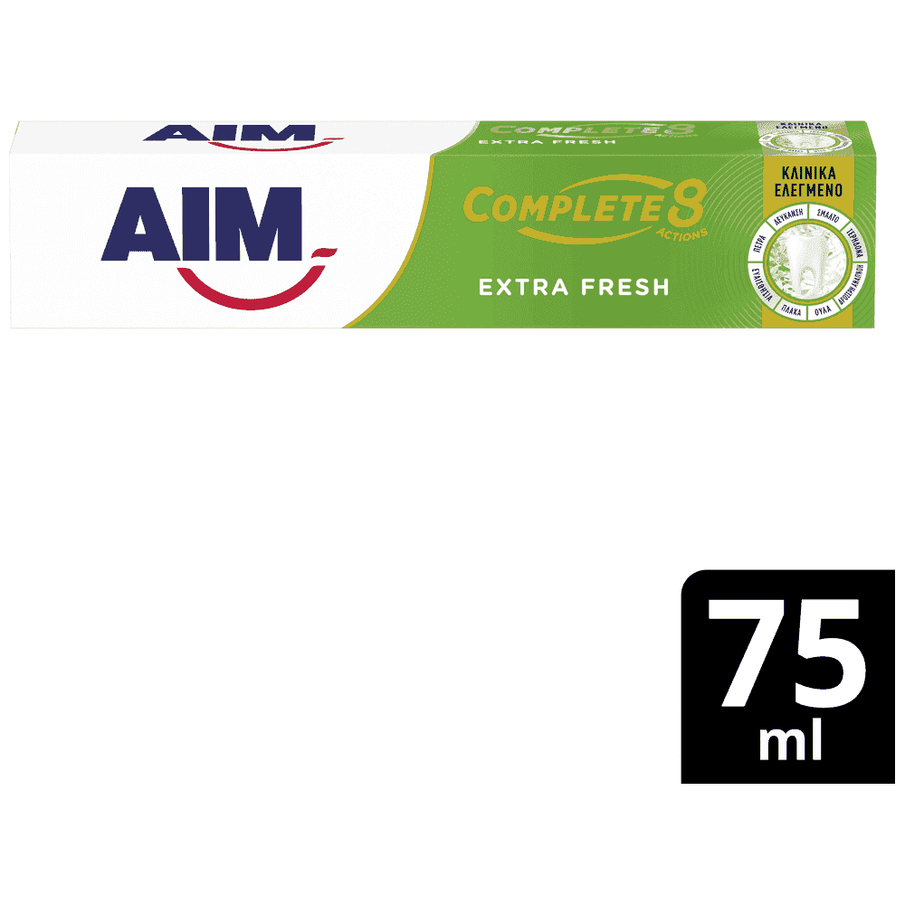 Aim Complete 8 Actions Οδοντόκρεμα Extra Fresh 75ml