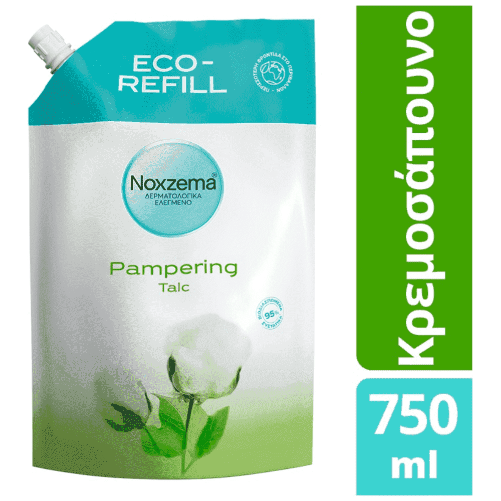 Noxzema Υγρό Κρεμοσάπουνο Talc Ανταλλακτικό 750ml