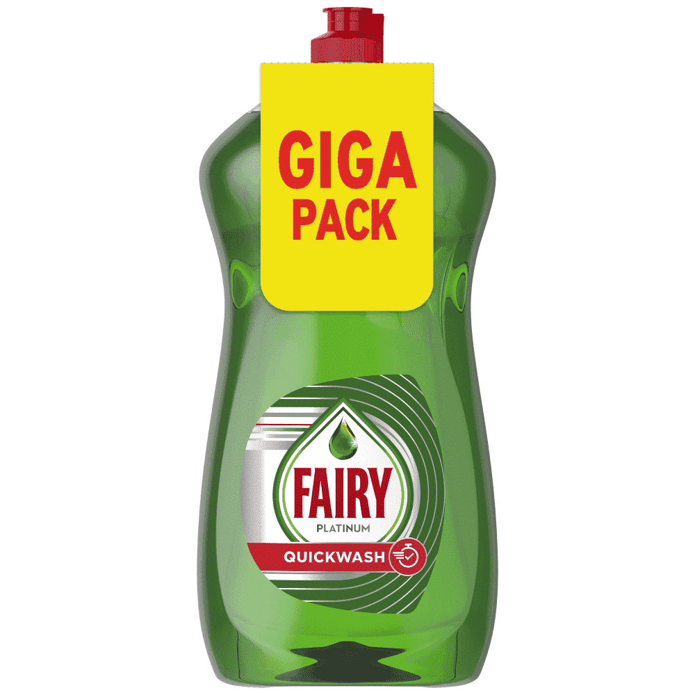 Fairy Platinum Quickwash Υγρό Πιάτων 1,250lt