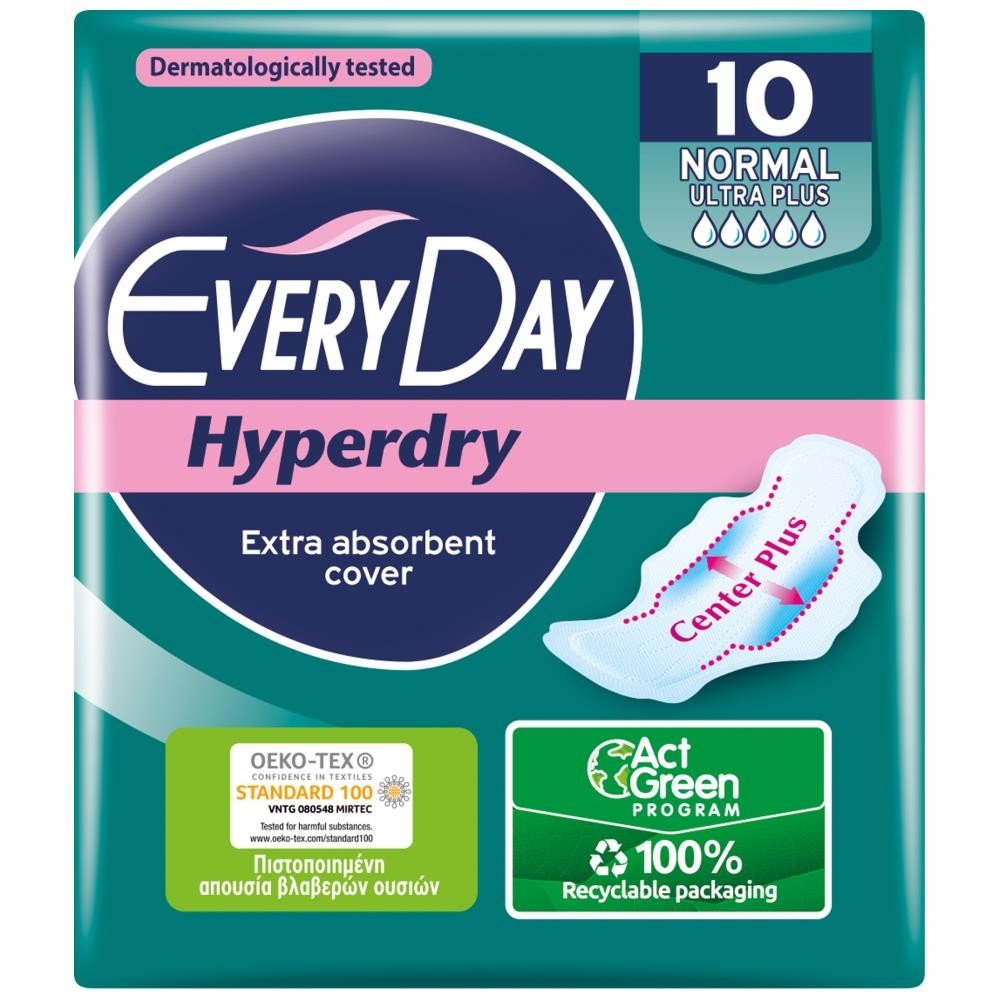 EveryDay Σερβιέτες Hyperdry Eliptica Ultra Plus Normal 10τεμ