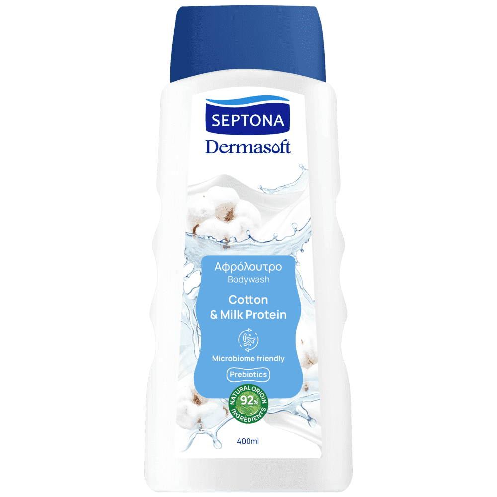 Septona Dermasoft Αφρόλουτρο Cotton 400ml
