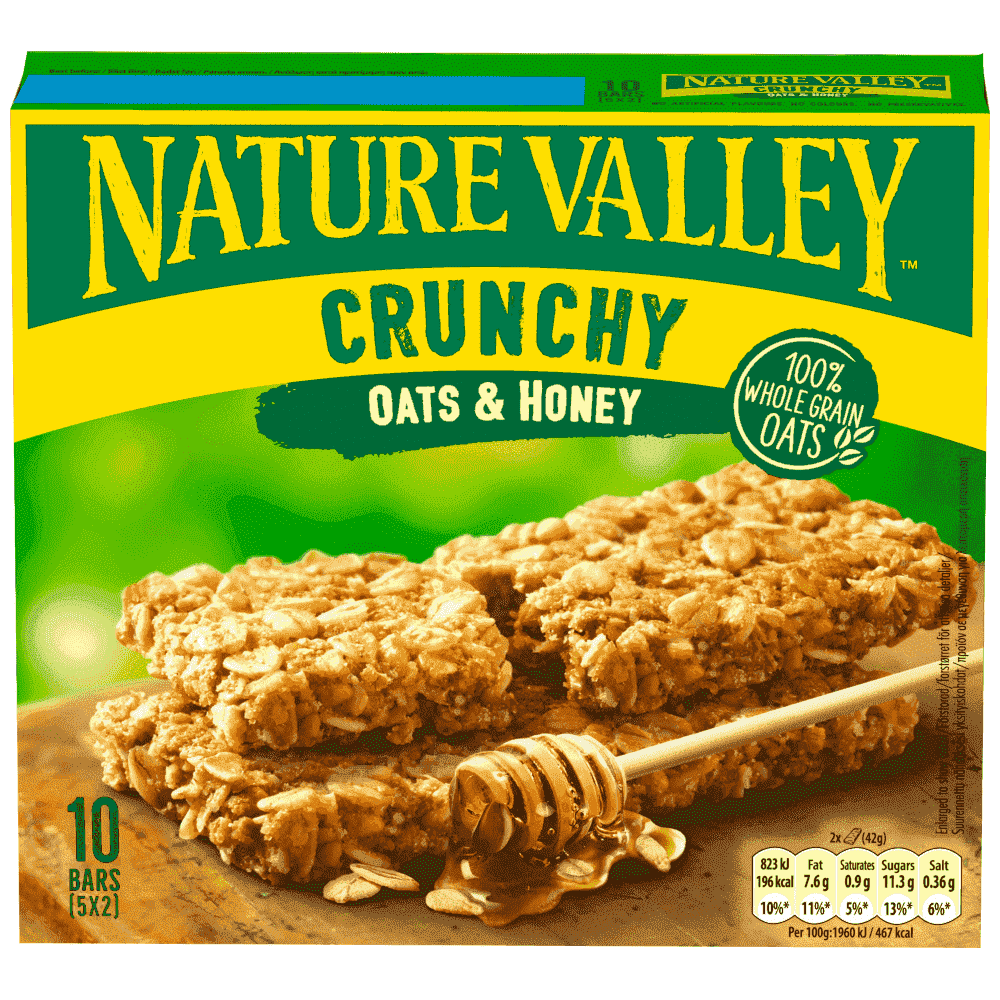 Nature Valley Bars Oats & Honey 5τεμ 42gr