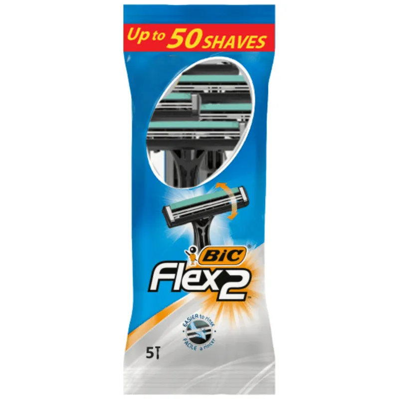 Bic Flex2 Ξυραφάκια Χρήσης Pivot Comfort 5τεμ