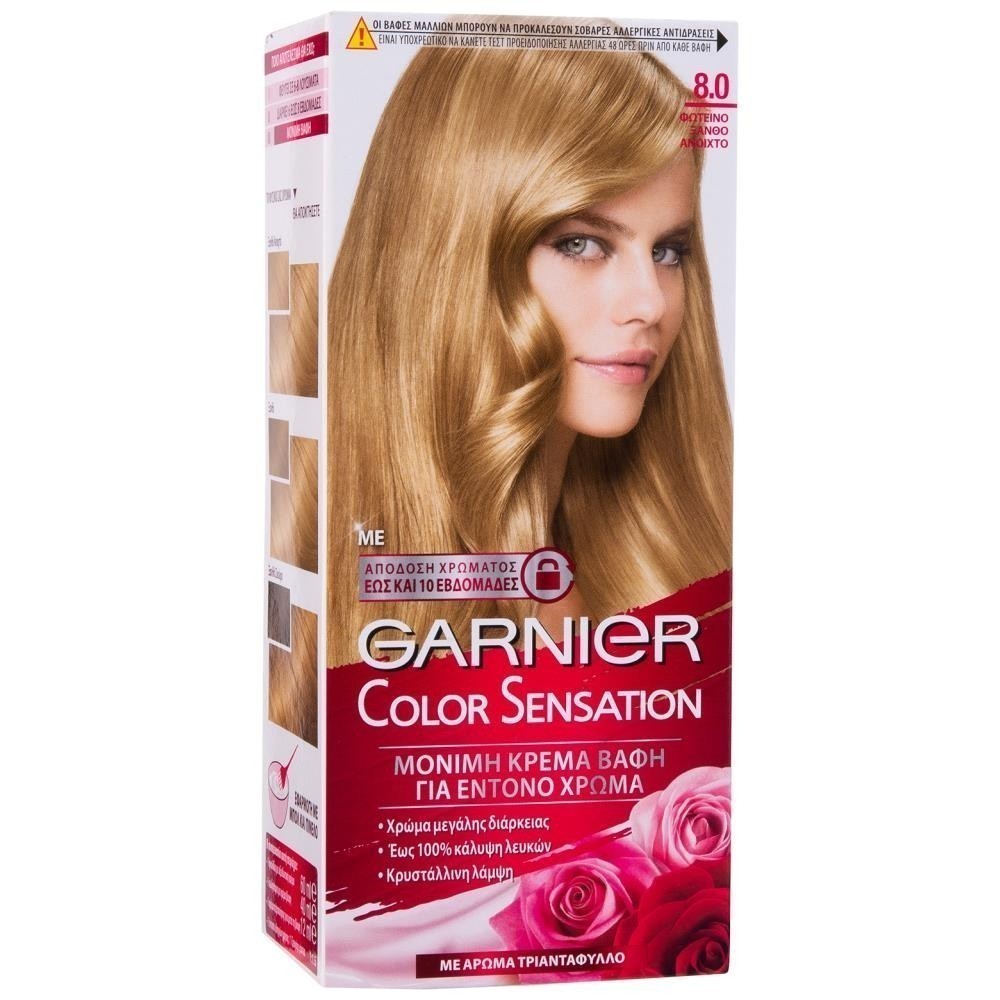 Garnier Color Sensation No 8.0 Φωτεινό Ξανθό Ανοιχτό 40ml