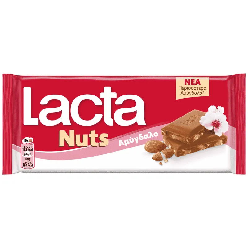 Lacta Σοκολάτα Αμύγδαλο 85gr