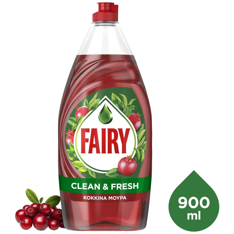 Fairy Clean & Fresh Floral Υγρό Πιάτων 900ml