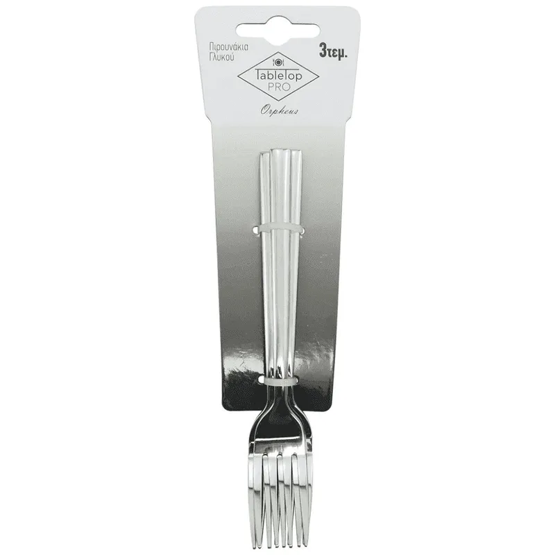 Tabletop Pro Orpheus Πιρούνι Φαγητού Inox 3τεμ