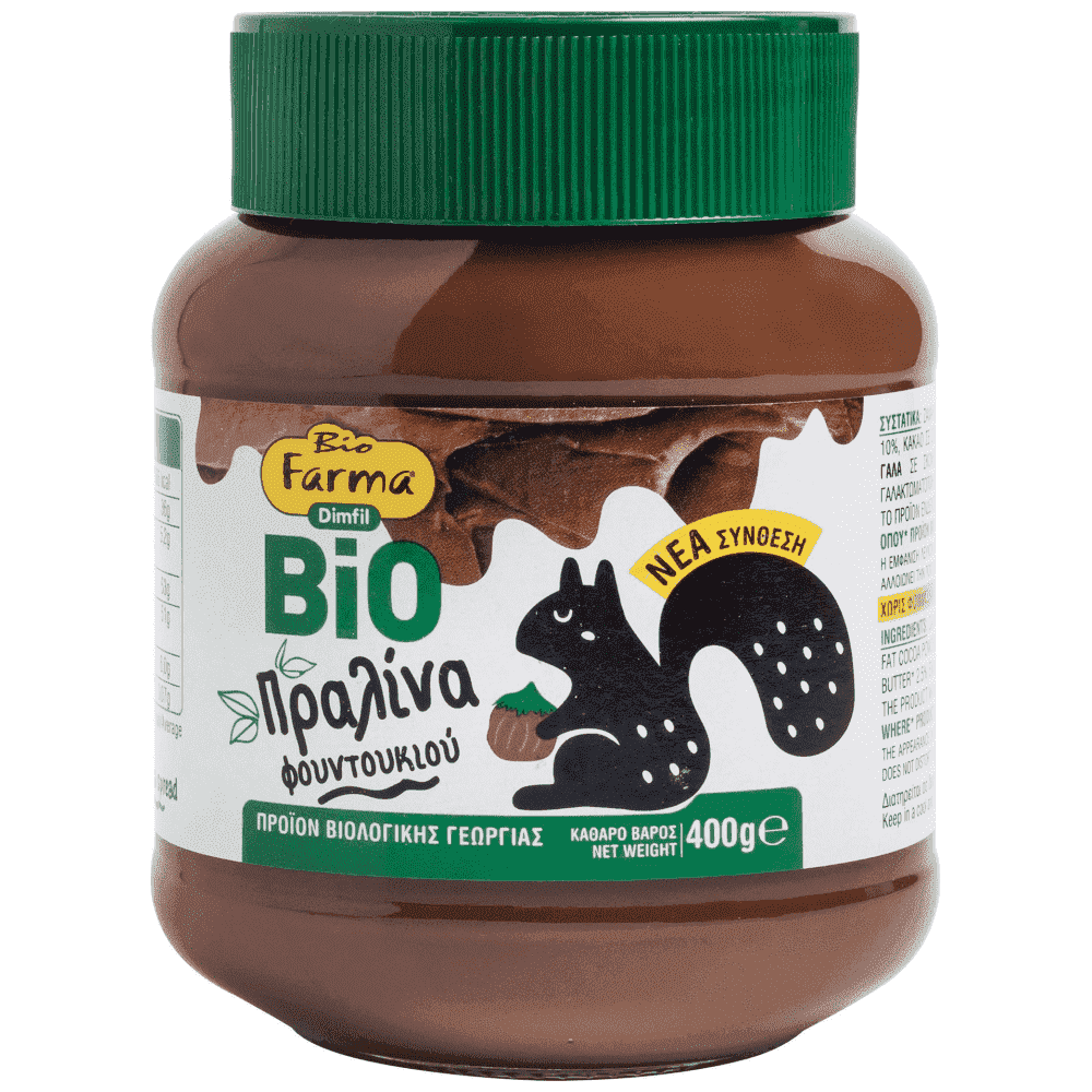 Biofarma Βιολογική Πραλίνα Φουντουκιού 400gr