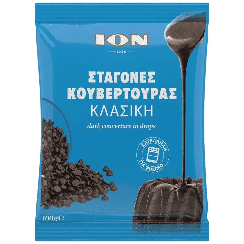 ΙΟΝ Κουβερτούρα Υγείας Μίνι Σταγόνες 100gr
