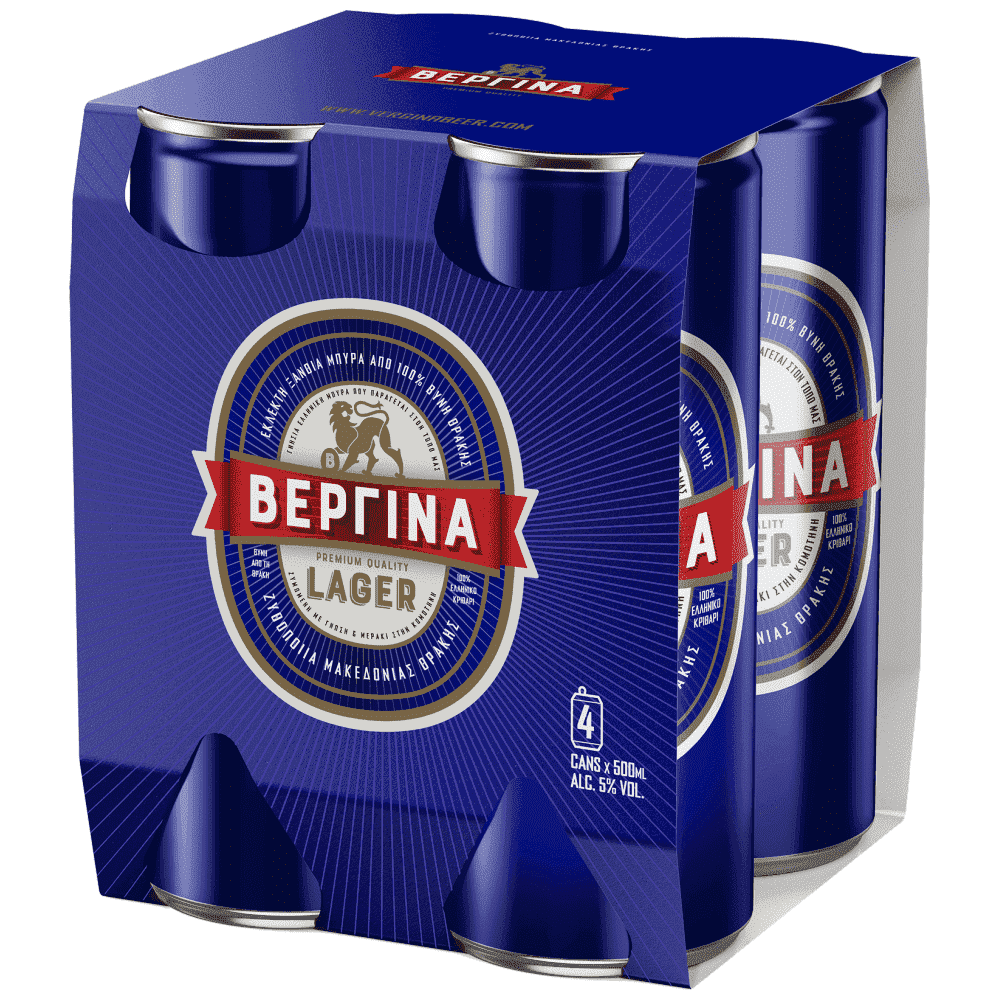Βεργίνα Μπίρα Κουτί 4x500ml