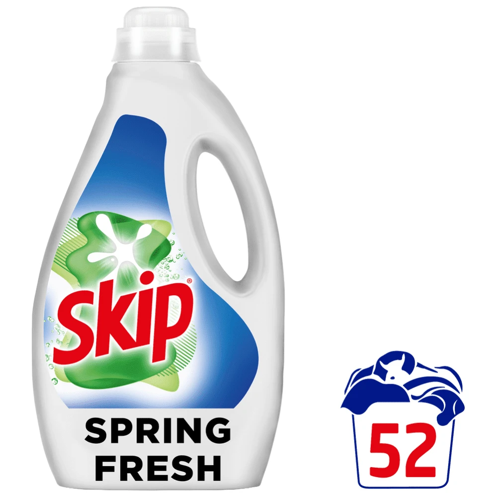 Skip Υγρό Aπορρυπαντικό Πλυντηρίου Ρούχων Spring Fresh 52μεζ 2,34lt