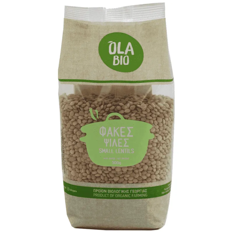 Ola Bio Φακές Ψιλές Ελληνικές Bio 500gr